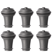 Load image into Gallery viewer, Vacu Vin Vacuum Wine Stopper Grey Set of 6