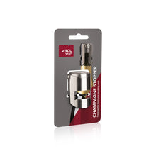 Load image into Gallery viewer, Vacu Vin Champagne Stopper Stainless Steel, Card